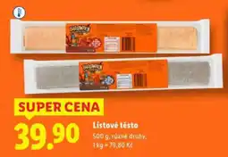 Lidl Listové těsto nabídka