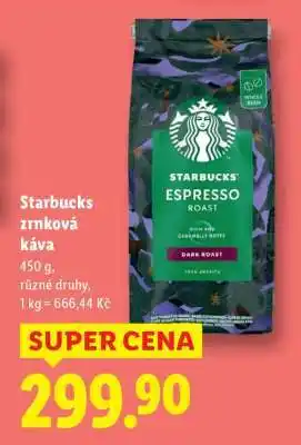 Lidl Starbucks Zrnková káva nabídka