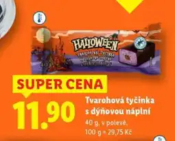 Lidl Tvarohová tyčinka s dýňovou náplní nabídka