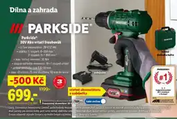 Lidl Parkside 20V Aku vrtačí šroubovák nabídka