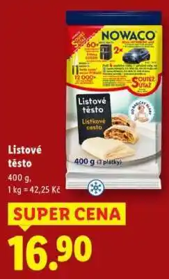 Lidl Listové těsto nabídka