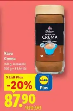 Lidl KÁVA CREMA nabídka