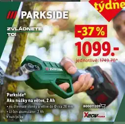 Lidl Parkside Aku nůžky na větve, 2 Ah nabídka