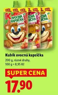 Lidl KUBÍK Ovocná kapsička nabídka