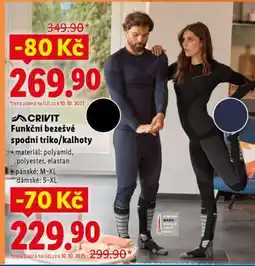 Lidl CRIVIT Funkční bezešvé spodní triko/kalhoty nabídka