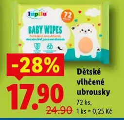 Lidl Dětské vlhčené ubrousky nabídka