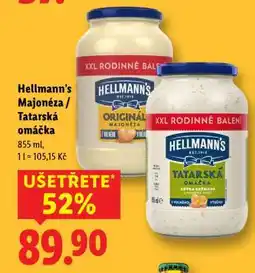 Lidl Hellmann’s Majonéza / Tatarská omáčka nabídka