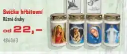 Uni Hobby Svíčka hřbitovní nabídka