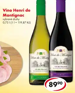 CBA Víno Henri de Montignac nabídka
