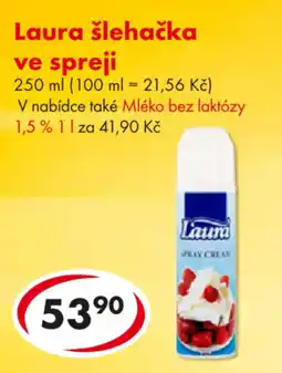 CBA Laura šlehačka ve spreji nabídka