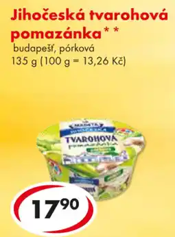 CBA Madeta Jihočeská tvarohová pomazánka nabídka