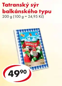 CBA Tatranský sýr balkánského typu nabídka