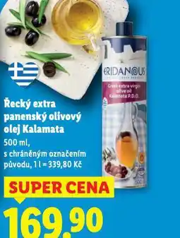 Lidl Řecký extra panenský olivový olej kalamata nabídka