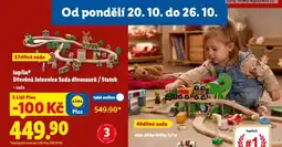 Lidl Lupilu dřěvěná železnice sada dinosaurů nabídka