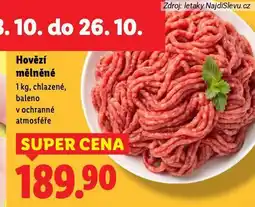 Lidl Hovězí mělněné maso nabídka