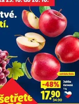 Lidl Jablka červená nabídka