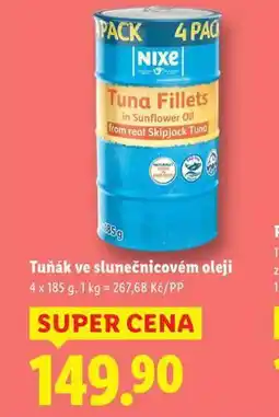 Lidl Tuňák ve slunečnicovém oleji nabídka