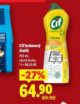 Lidl Cif čisticí krém nabídka