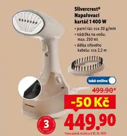 Lidl Silvercrest napařovací kartáč nabídka