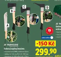 Lidl Parkside mačeta nabídka