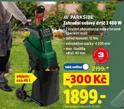 Lidl Zahradní nožový drtič nabídka