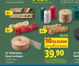 Lidl Parkside vázací sortiment nabídka