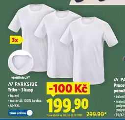 Lidl Parkside triko nabídka