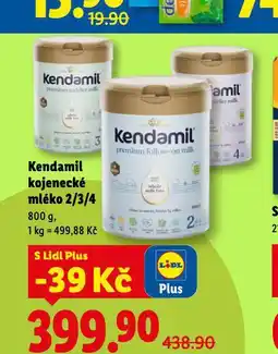 Lidl Kendamil kojenecká výživa nabídka