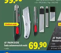 Lidl Parkside sada zalamovacích nožů nabídka