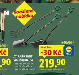 Lidl Parkside rýč nabídka