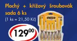 CBA Plochý + křížový šroubovák sada nabídka