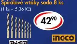 CBA Spirálové vrtáky sada nabídka