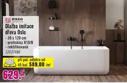 Hornbach Dlažba imitace dřeva Oslo nabídka