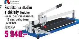 Hornbach Řezačka na dlažbu a obklady TopLine nabídka