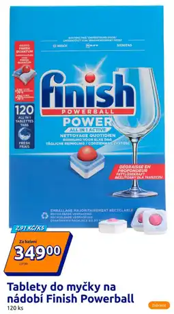 Action Tablety do myčky na nádobí finish powerball nabídka