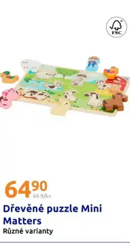 Action Dřevěné puzzle mini matters nabídka