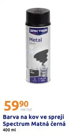 Action Barva na kov ve spreji spectrum matná černá nabídka