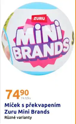 Action Míček s překvapením zuru mini brands nabídka