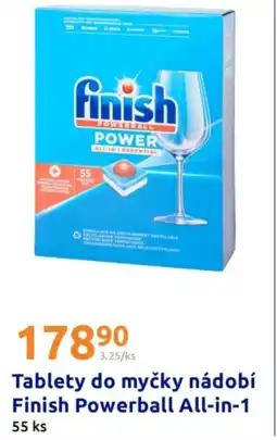 Action Tablety do myčky nádobí finish powerball all-in-1 nabídka