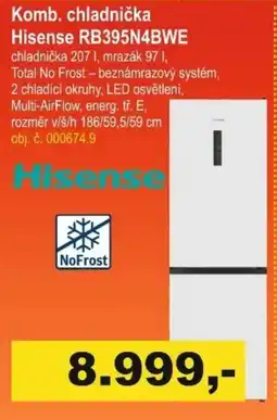 Elektro Spáčil Komb. chladnička Hisense RB395N4BWE nabídka