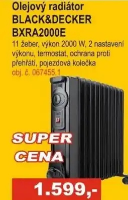 Elektro Spáčil Olejový radiátor BLACK&DECKER BXRA2000E nabídka