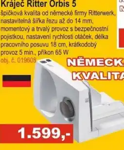Elektro Spáčil Kráječ Ritter Orbis 5 nabídka