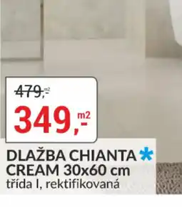 Baumax Dlažba chianta cream nabídka