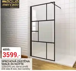 Baumax Sprchová zástěna walk-in notte nabídka