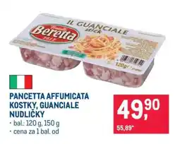Makro PANCETTA AFFUMICATA KOSTKY, GUANCIALE NUDLIČKY nabídka