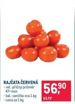Makro Rajčata červená nabídka
