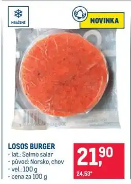 Makro Losos burger nabídka