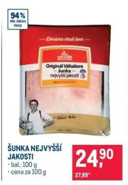 Makro Šunka nejvyšší jakosti nabídka