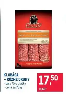 Makro KLOBÁSA – RŮZNÉ DRUHY nabídka