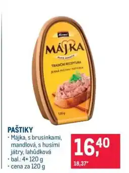 Makro Paštiky nabídka